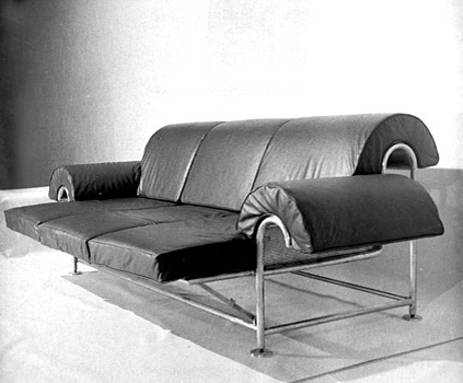 Sofa, Edelstah, Lederbezugl